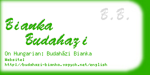 bianka budahazi business card